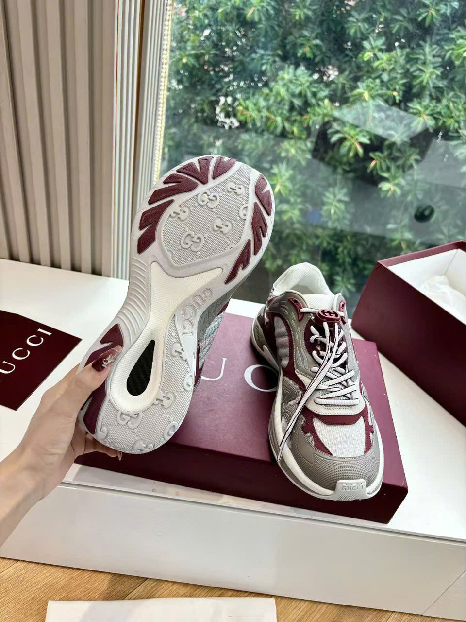 Gucci Trainer GG TPU Sneaker Unisex Shoes - Image 8