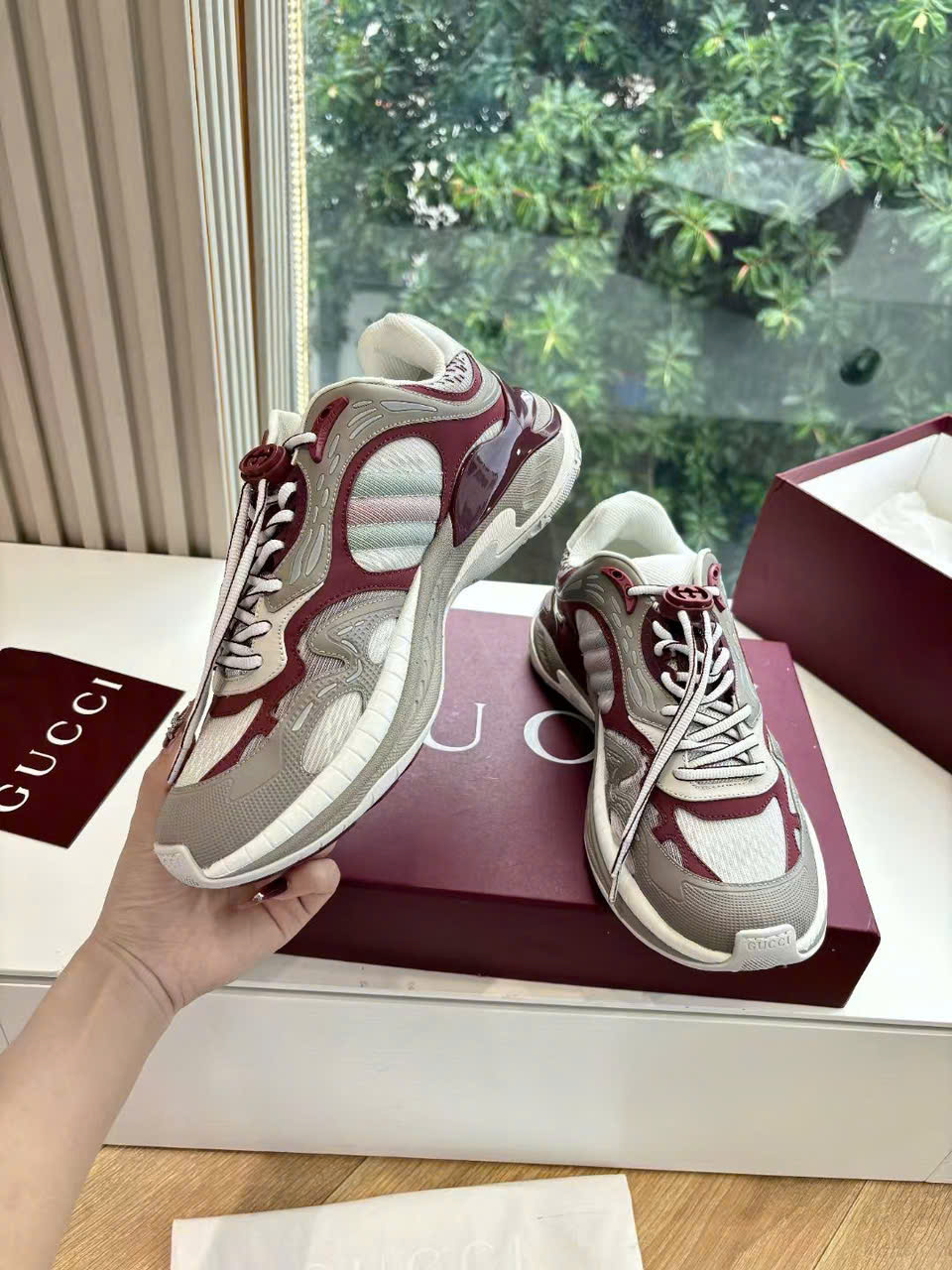 Gucci Trainer GG TPU Sneaker Unisex Shoes - Image 9