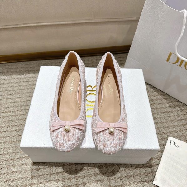 Christian Dior Cannage Tweed Women's Shoes 3cm