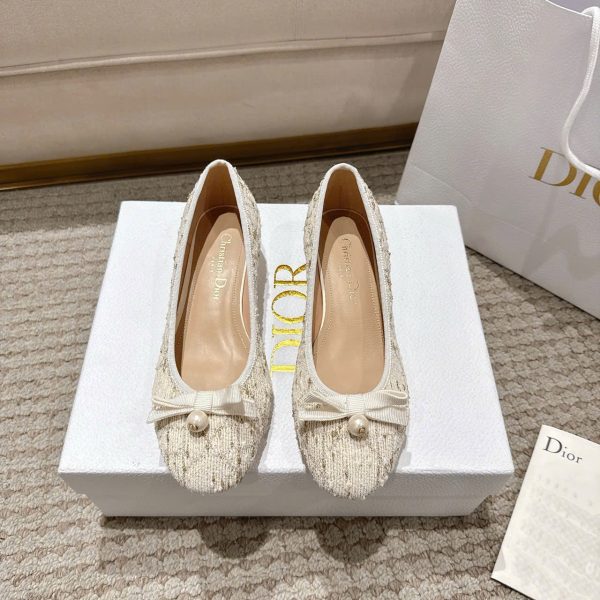 Christian Dior Cannage Tweed Women's Shoes 3cm