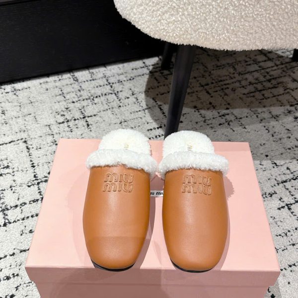 Miu Miu Women's Fur Mule New Arrivals