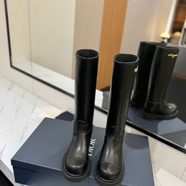 Christian Dior Leather Long Boots New Collections