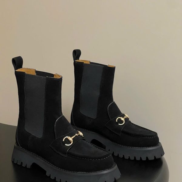 Gucci Horsebit Ankle Women's Boot New 2025