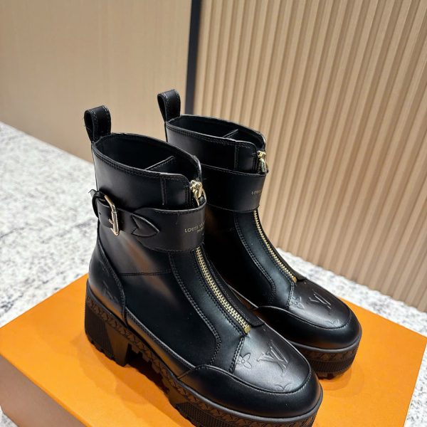 Louis Vuitton Leather Ankle Women's Boots New Arrivals