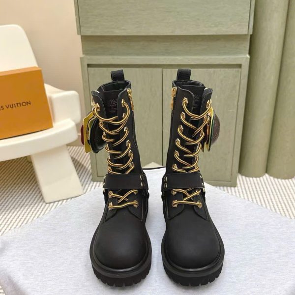 Louis Vuitton Remix Derby Leather Unisex Boot New Arrivals