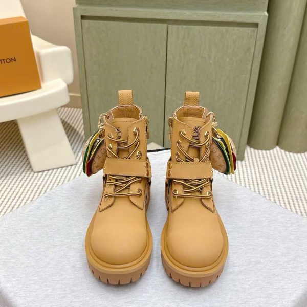 Louis Vuitton Remix Derby Leather Unisex Boot New Arrivals