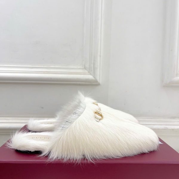 Gucci Horsebit Shearling Women's Mule New Collections