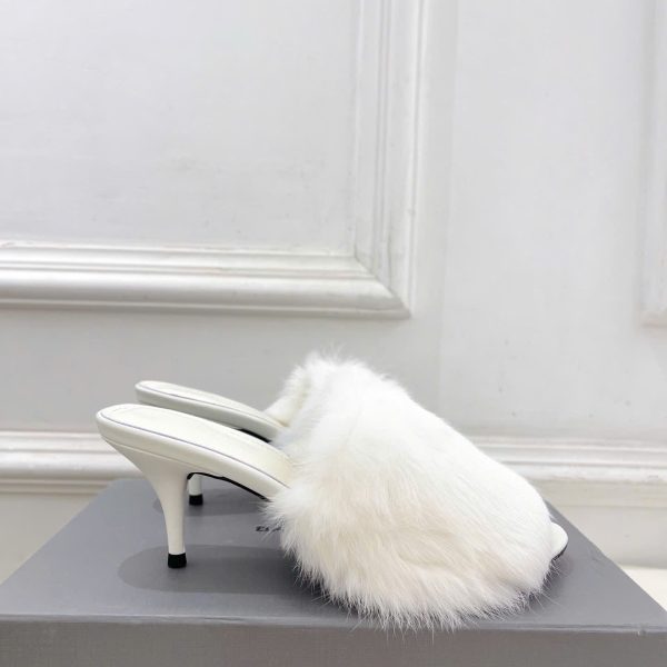 Balenciaga Shearling Women's Sandals New Arrival
