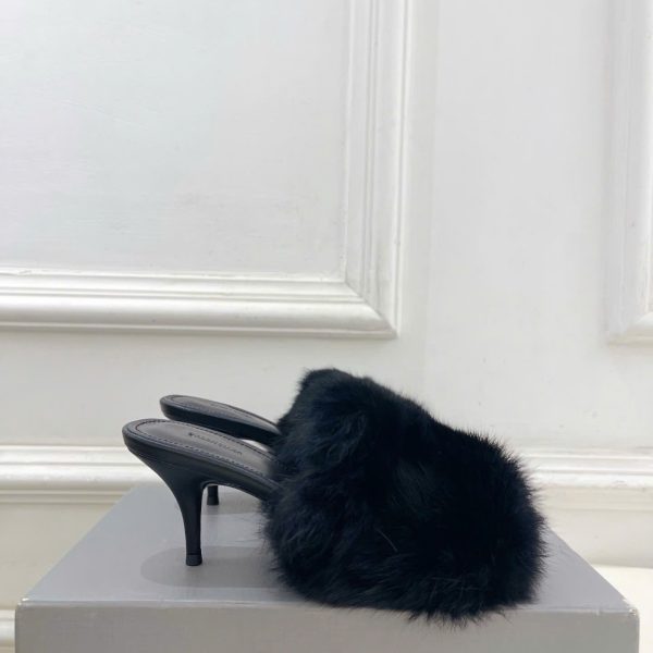 Balenciaga Shearling Women's Sandals New Arrival