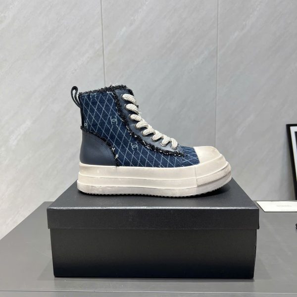 Chanel CLogo Seak Women Platform Hight Top Shoes