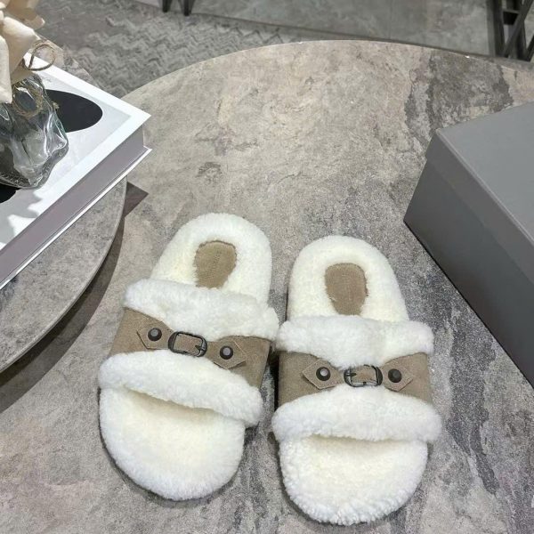 Balenciaga Fur Women's Slippers
