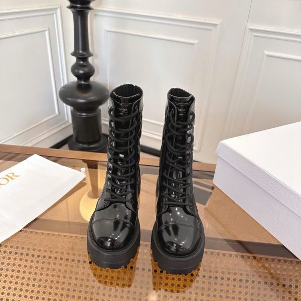 Christian Dior D-Quest Leather Women's Ankle Boot