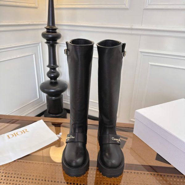 Christian Dior D-Quest Leather Women's Hight Boot