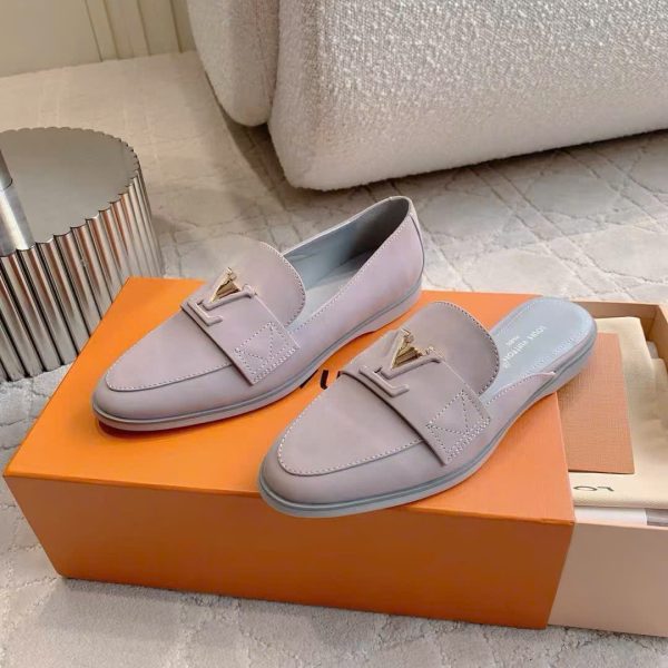 Louis Vuitton LV Logo Women's Loafers/Mule Shoes