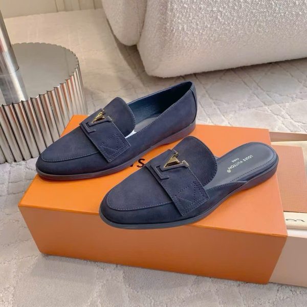 Louis Vuitton LV Logo Women's Loafers/Mule Shoes