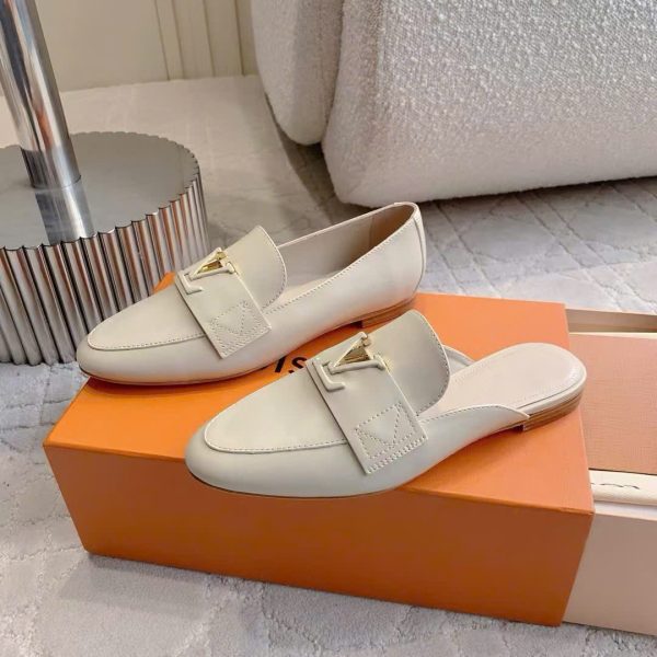 Louis Vuitton LV Logo Women's Loafers/Mule Shoes