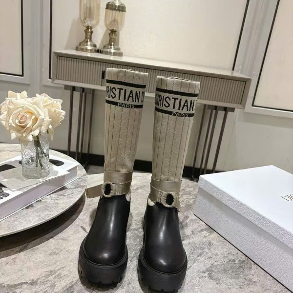 Christian Dior D-Major Taupe Women's Boot