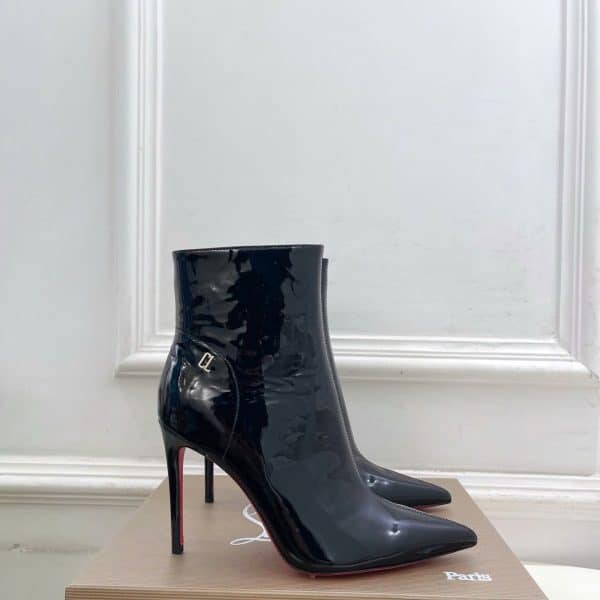Christian Louboutin Leather Ankle Boot 10.5cm