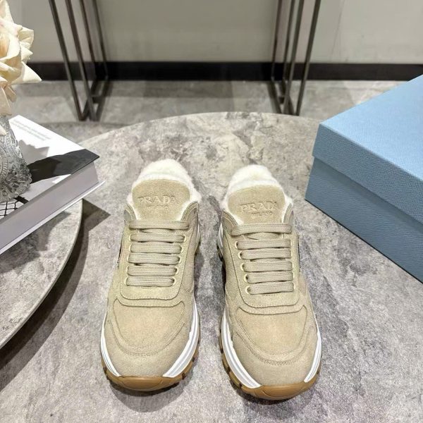 Prada Triangle Logo TPU Sneakers Unisex Shoes