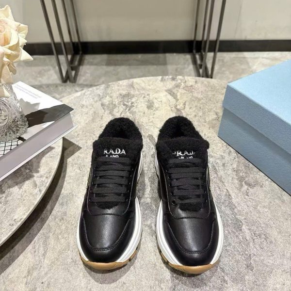 Prada Triangle Logo TPU Sneakers Unisex Shoes