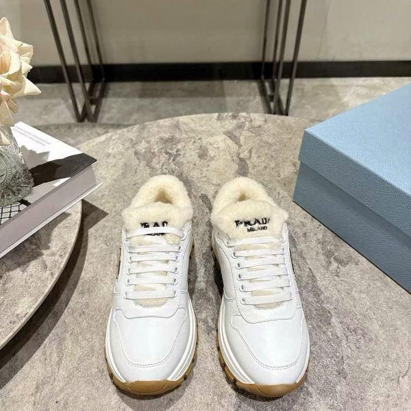 Prada Triangle Logo TPU Sneakers Unisex Shoes