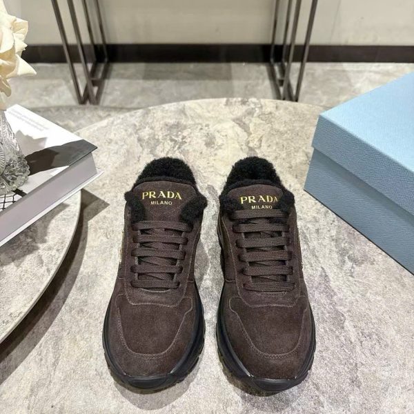 Prada Triangle Logo TPU Sneakers Unisex Shoes