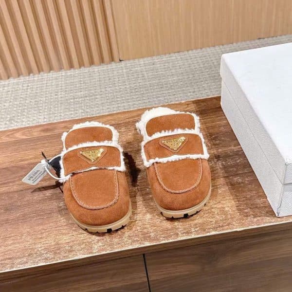 Prada Shearling Women's Mule New Collections