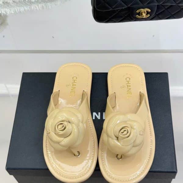 Chanel Tea Flowers Women's Slides New Arrivals