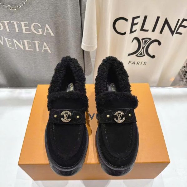 Louis Vuitton Eva Shearling Shoes New Collections