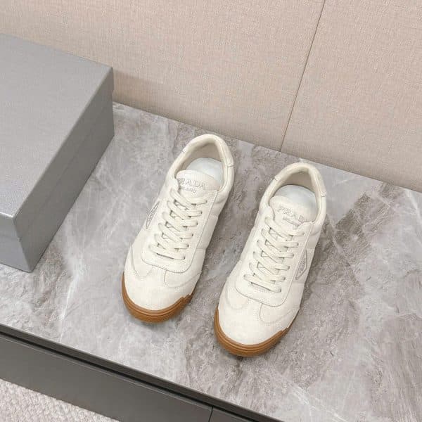 Prada Triangle Logo TPU Sneakers Unisex Shoes