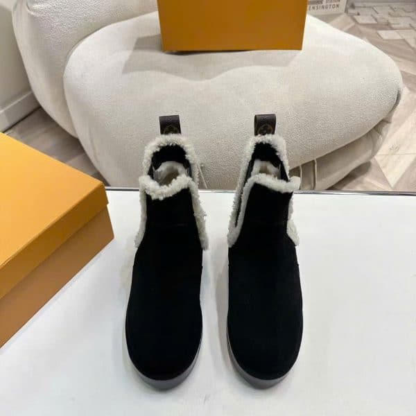 Louis Vuitton TPU Suede Leather Ankle Boot New Arrivals