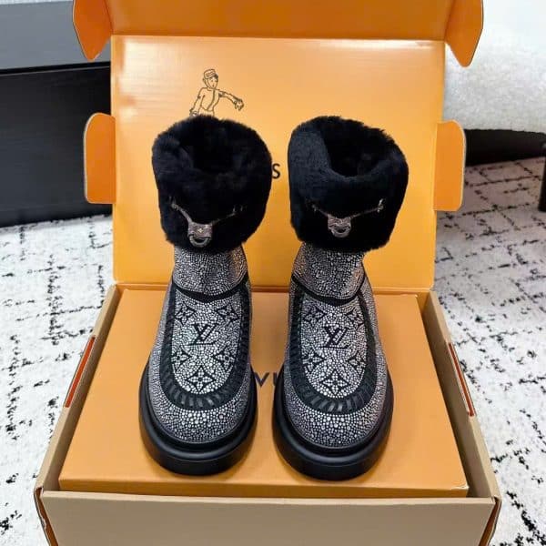 Louis Vuitton Cortina Monogram Ankle Boot New Collections