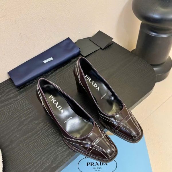 Prada Leather Women's Pump Shoes New Arrivals