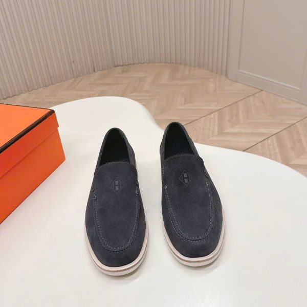 Hermès HLogo Low Loafer Unisex Shoes New Arrival
