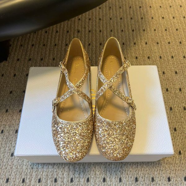 Christian Dior Shearling Ballet Women's Shoes