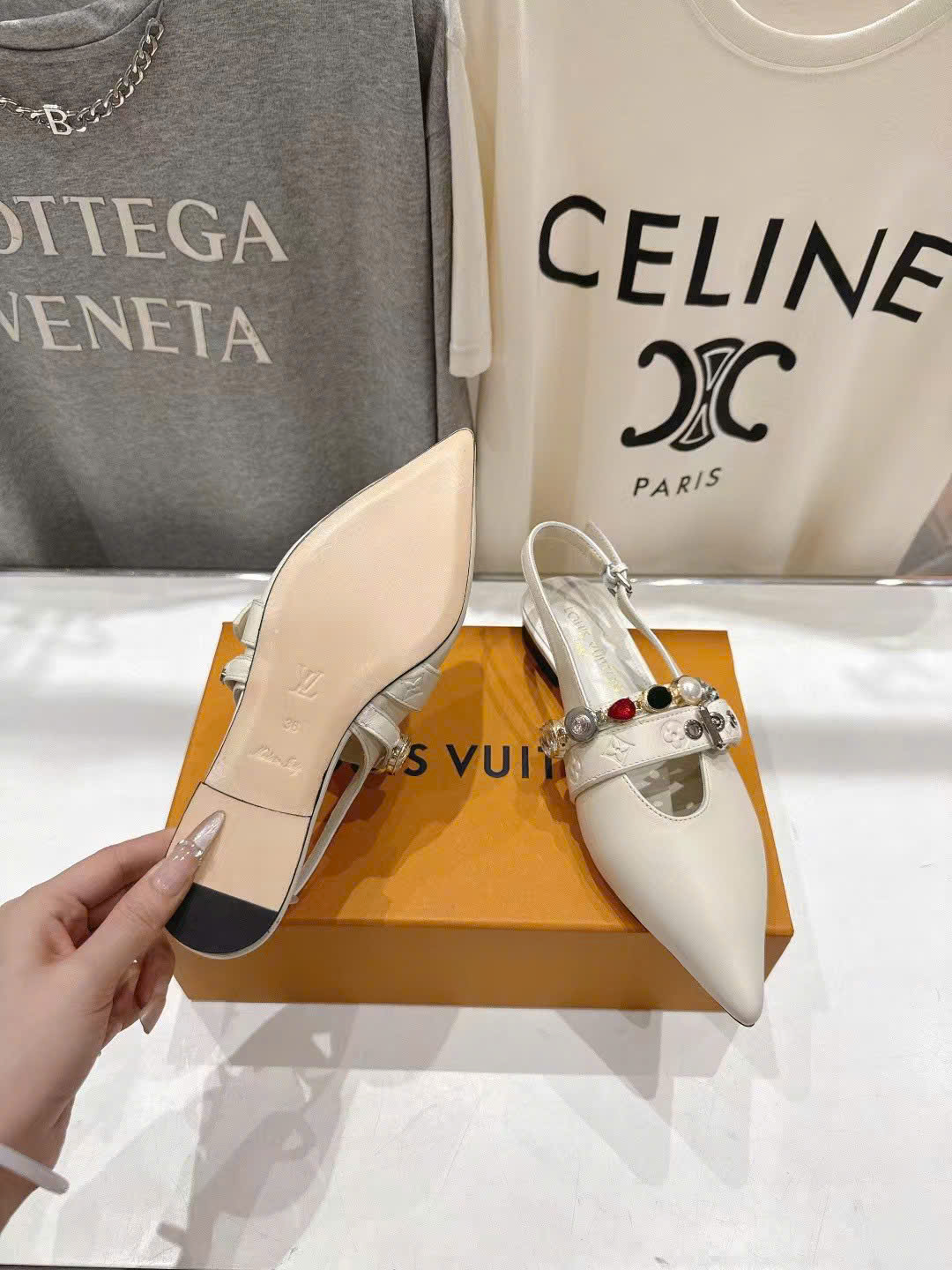 Louis Vuitton Slingback Charms Women's Shoes New Collections - Image 4