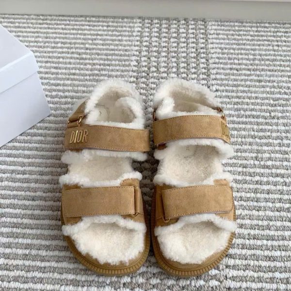Christian Dior Fur Women's Sandal New Arrivals