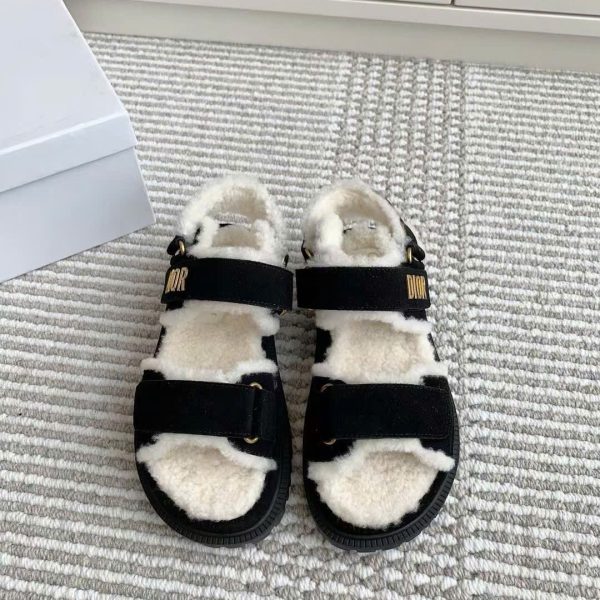 Christian Dior Fur Women's Sandal New Arrivals