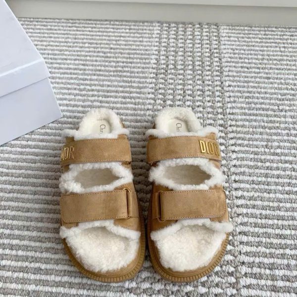 Christian Dior Fur Women's Sandal New Arrivals