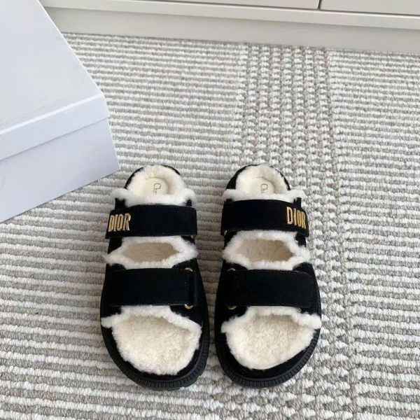 Christian Dior Fur Women's Sandal New Arrivals