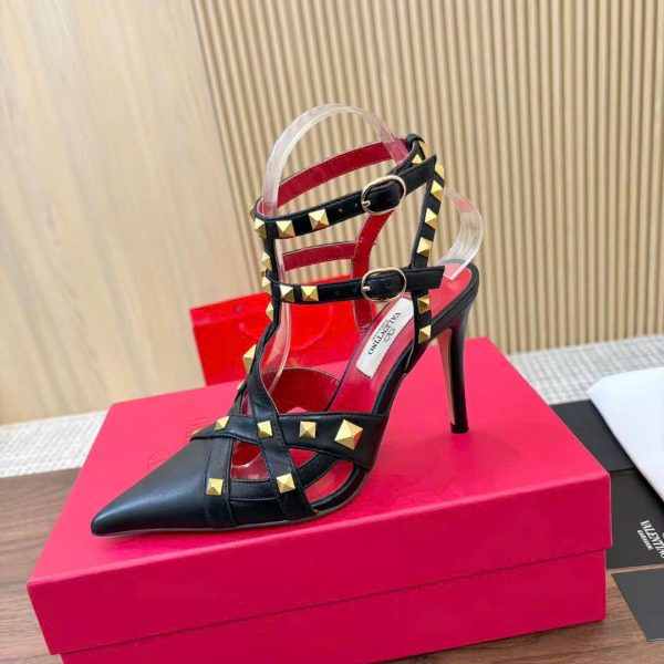 Valentino Garavani Rockstud Embellished Women Shoes 9.5cm