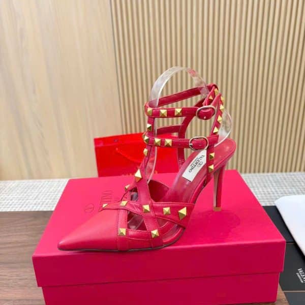 Valentino Garavani Rockstud Embellished Women Shoes 9.5cm