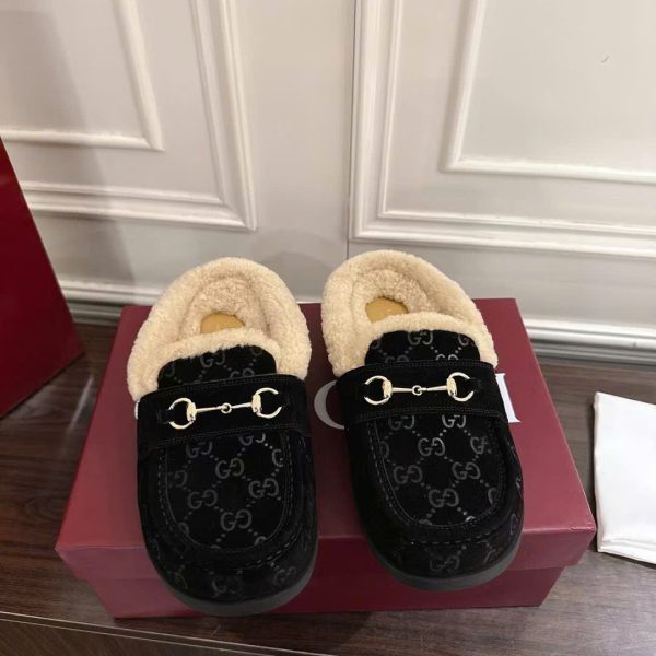 Gucci GG Horsebit Fur Women's Mule New Arrivals