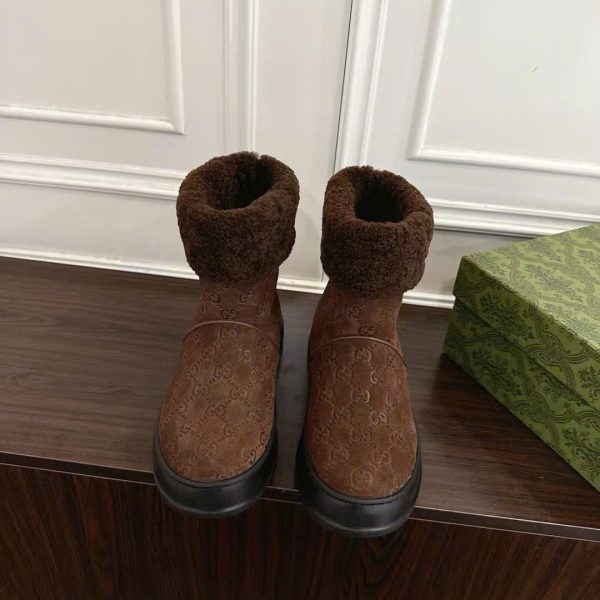 Gucci GG Fur Ankle Women's Boot New Arrivals