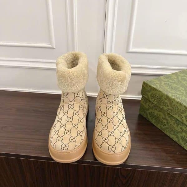 Gucci GG Fur Ankle Women's Boot New Arrivals