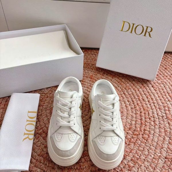 Christian Dior Star Platform Sneaker Women Open Back Shoes