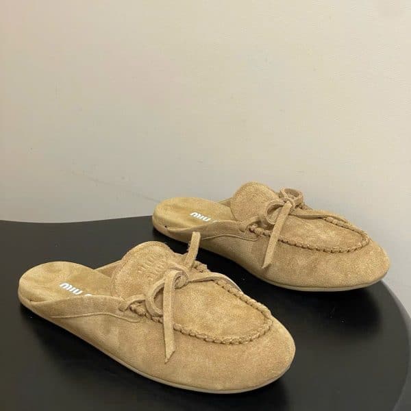 Miu Miu Women's Faded Suede Women Mules