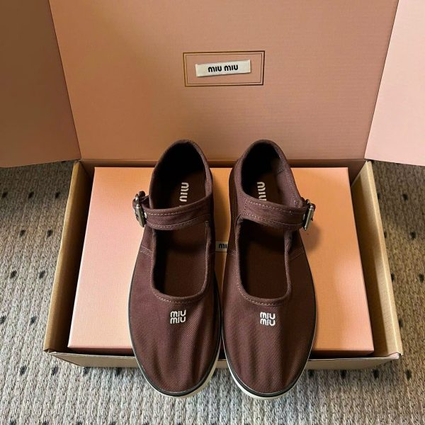Miu Miu Ballet Canvas Women's Shoes
