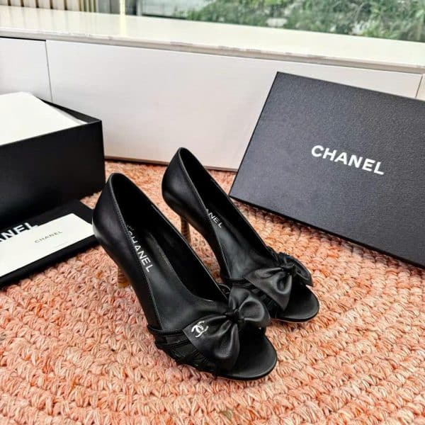 Chanel CLogo Ribbon Women Pumps Shoes