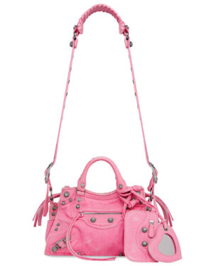 Balenciaga Neo Cagole XS Handbag In Denim Pink
